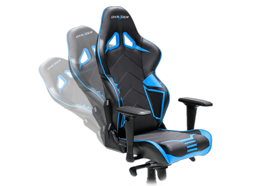 Кресло компьютерное игровое dxracer racing oh rv131 nw