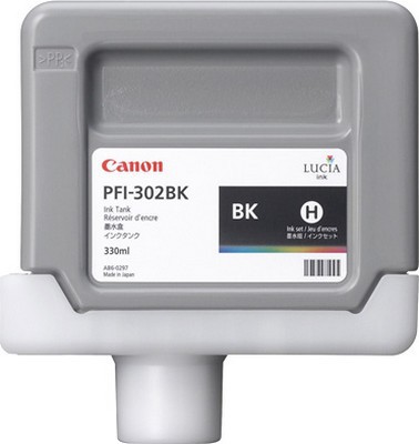  Canon PFI-302BK Black  300  (2216B001)