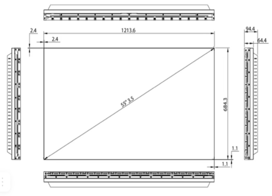 55" -   HISENSE 55L35B5U